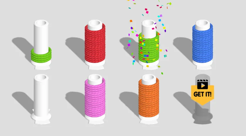 Rope Color Sort 3D Screenshot