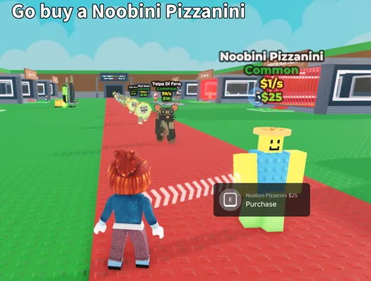 buy first brainrot: Noobini Pizzanini